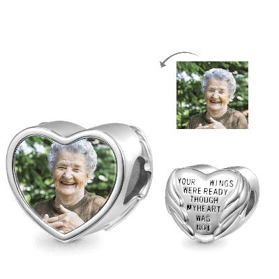 Angel Wings Photo Charm