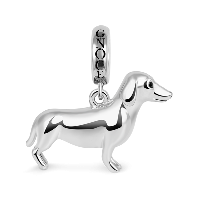 Polished Dachshund Charm