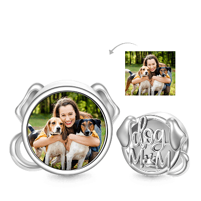 Dog Mom Photo Charm