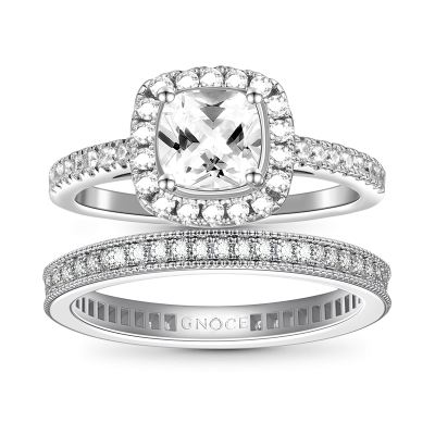 Square Cut Stackable Ring