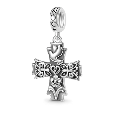 Love Spring Cross Pendant