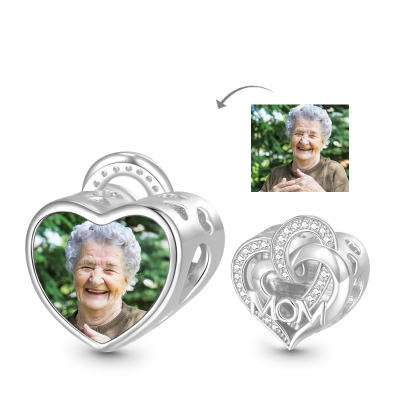 Love Mom Photo Charm