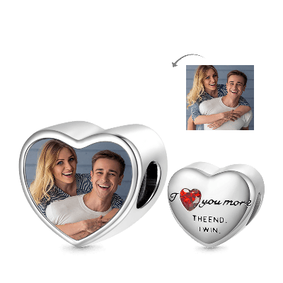 Love Heart Photo Charm