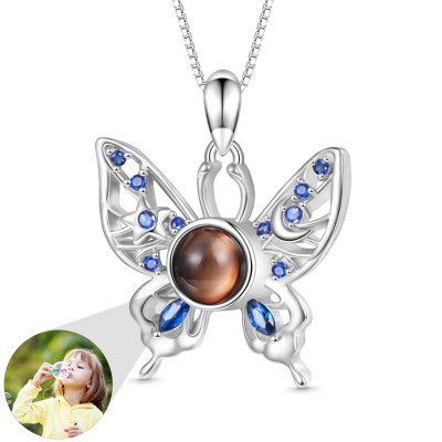 Projection Butterfly Necklace