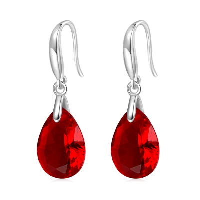 Pear-shape Birthstone Dangle Earrings