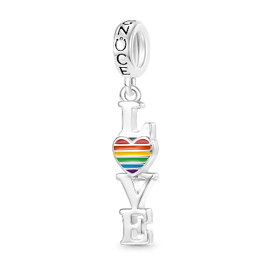 Rainbow Heart Pendant