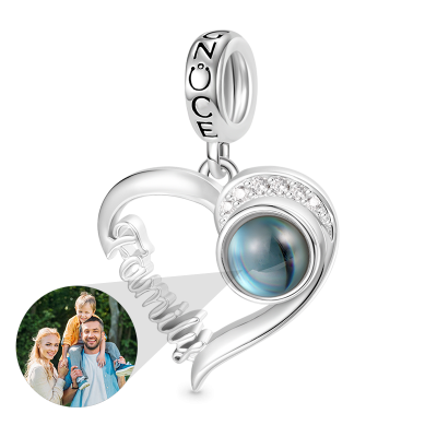 Projection Family Love Photo Pendant