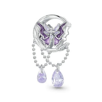 Moon Butterfly Charm