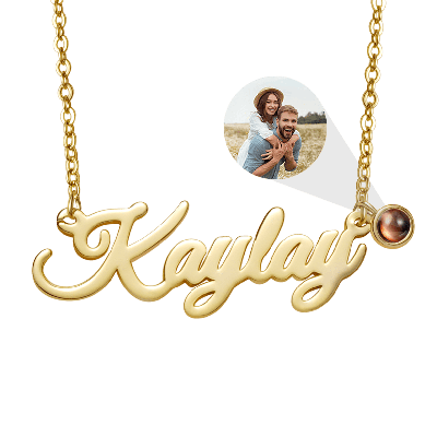 Projection Name Necklace