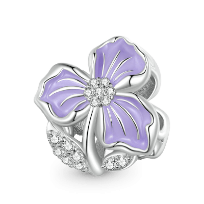 Purple Flower Charm