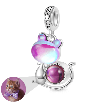 Projection Cat Photo Pendant
