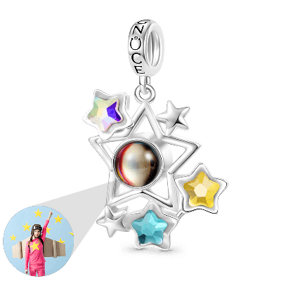 Projection Stars Cluster Photo Pendant