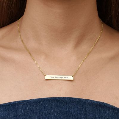 Classic Golden Bar Necklace