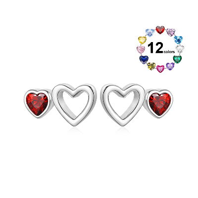 Birthstone Stud Earrings