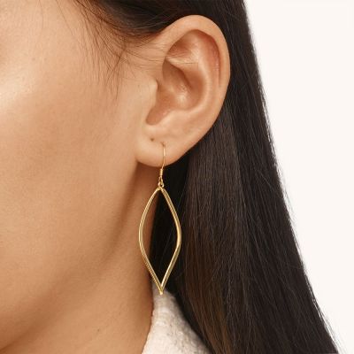 Hollow Twisted Dangle Earrings