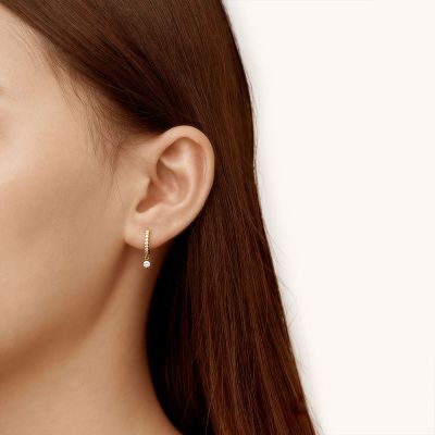 Diamond Dangle Earrings