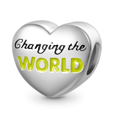 Aphasia Heart Charm