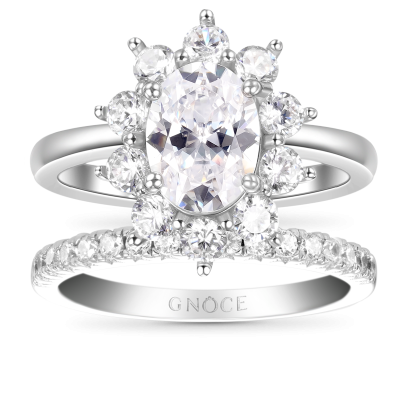 Oval Cut Ring Set