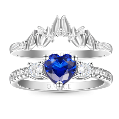 Heart Cut Stackable Ring