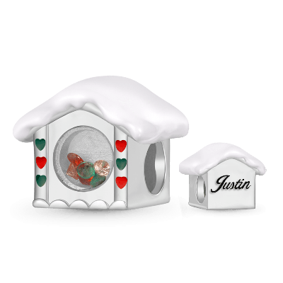 Christmas Candy House Charm