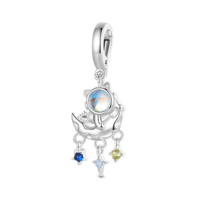 Astronaut Moon Pendant