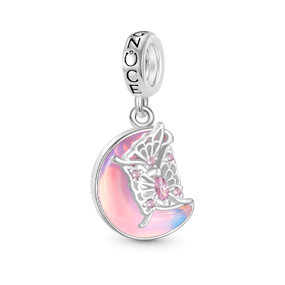 Butterfly on the Moon Pendant