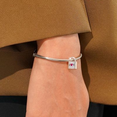 Openable Silver Lock Charm