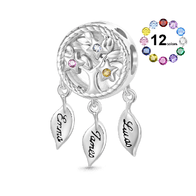 Dream Catcher Birthstone Charm
