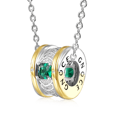 Emerald Gem Pendant Necklace