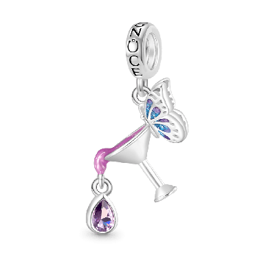 Cocktail Butterfly Pendant