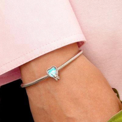 Bunny Bow Heart Charm