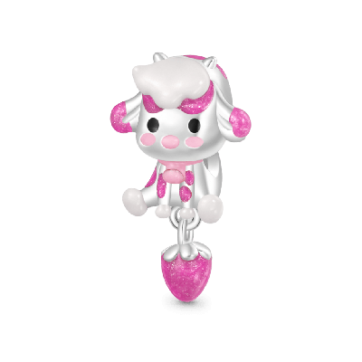 Strawberry Cow Charm