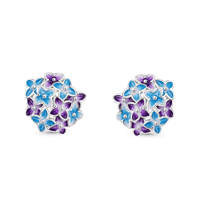 Hydrangea Stud Earrings