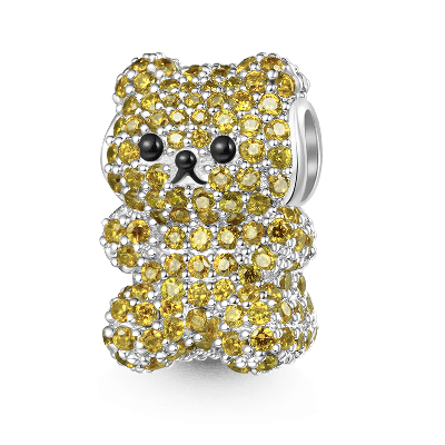 Yellow Bear Charm