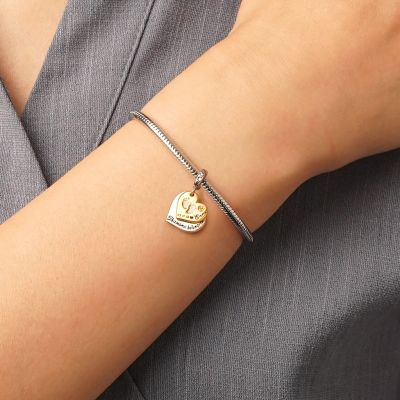 Double Heart Engravable Pendant