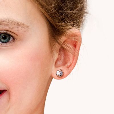 Ladybug Stud Earrings
