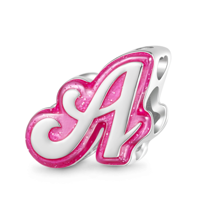 Barbie Pink Letter Charm