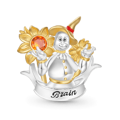 Scarecrow Sunflower Charm
