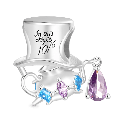 Mad Hatter Teapot Charm