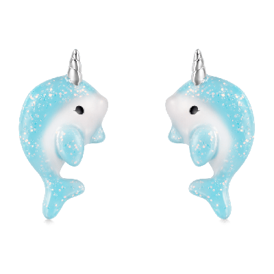 Narwhal Stud Earrings