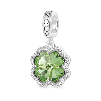Green Four-leaf Clover Pendant