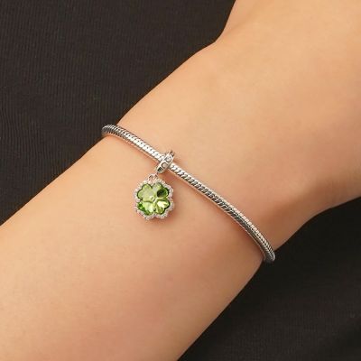 Green Four-leaf Clover Pendant