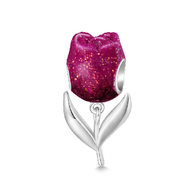 Black Tulip Charm