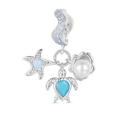Blue Ocean Triple Pendant