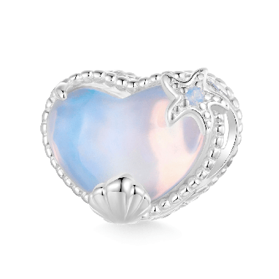 Fantasy Ocean Heart Charm