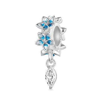 Blue Dripping Flower Stopper