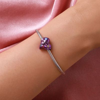 Heart Zircon Candy Charm