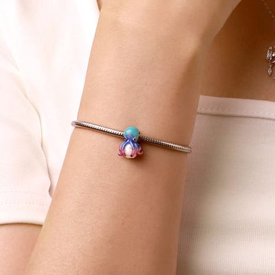 Octopus Pearl Charm
