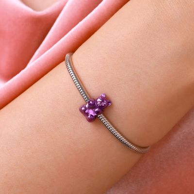 Purple Gummy Bear Candy Charm
