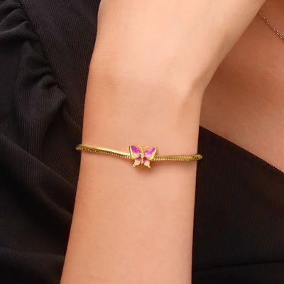 Gradient Purple Butterfly Charm